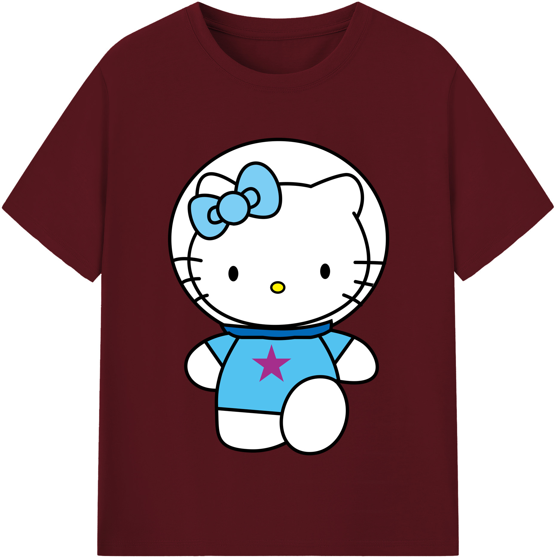 （画像用） Hello Kitty ハローキティ 綿100％半袖Tシャツ（フロントプリント）